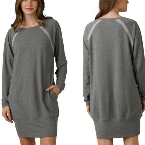 (A4C) prAna Rosie Dress Color: Ashy Grey, Size Small, NWT - Picture 1 of 11